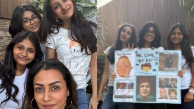 Namrata Shirodkar & Sitara join their ‘Touring Gang’ for a lovely evening at Ed Sheeran's Hyderabad concert