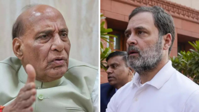 'Irresponsible politics': Rajnath Singh counters Rahul Gandhi's China charge