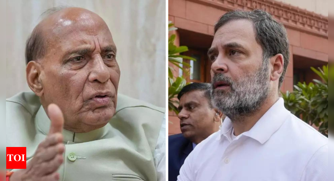 'Irresponsible politics': Rajnath Singh counters Rahul Gandhi's China charge