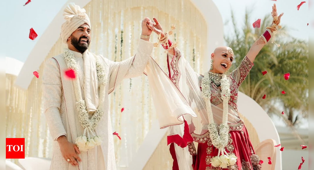 US-based Indian bride flaunts a bald look on wedding day and we are floored!