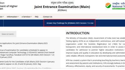 JEE Mains 2025 session 1 provisional answer key released, check details here | – The Times of India