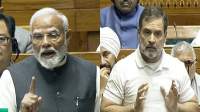 'Language of urban Naxals, politics of poison': PM Modi's all-out attack against Rahul Gandhi in Lok Sabha