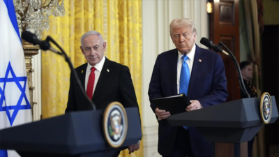 'The place has been hell': Donald Trump suggests 'permanently' resettling of Palestinians from Gaza as he meets Netanyahu in White House