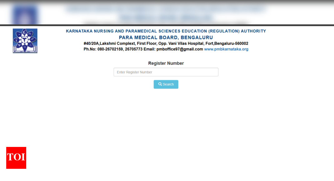 Karnataka Paramedical result 2025 declared at pmbkarnataka.org: Direct link to download here