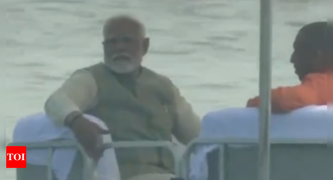 PM Narendra Modi arrives in Prayagraj to take holy dip at Sangam