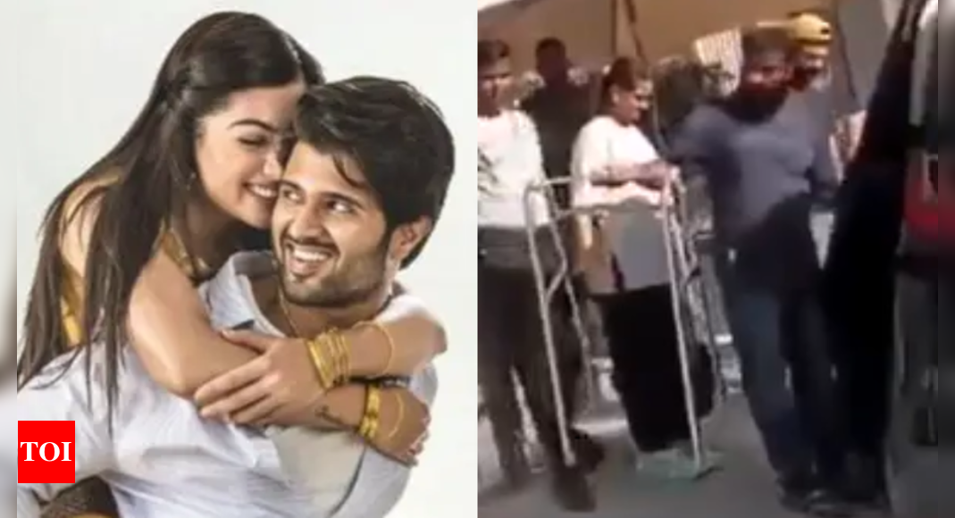 Netizens slam Vijay Deverakonda as he gets into the car without offering support to injured Rashmika Mandanna