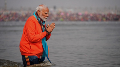 'Moment of divine connection': PM Modi takes holy dip at Sangam in Maha Kumbh; watch video