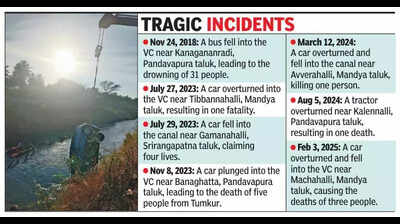 46 deaths in 6yrs: Mandya plans guardrails along VC