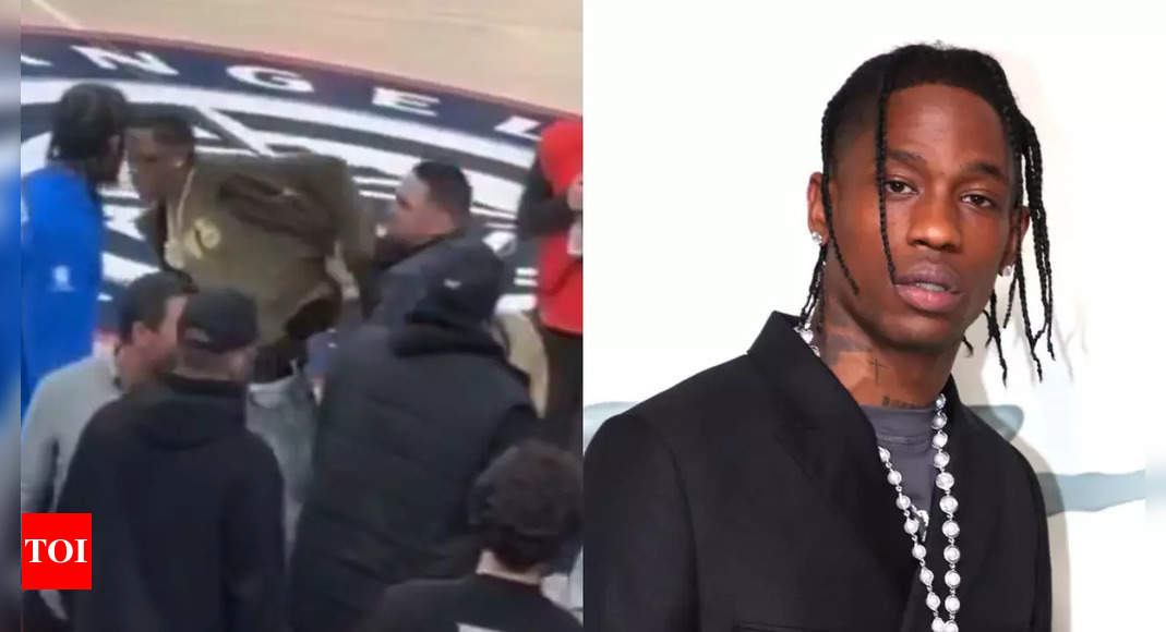 NBA Security Guard Assaulted Travis Scott After Failing to Recognize Him During Los Angeles Lakers-Clippers Game: VIDEO