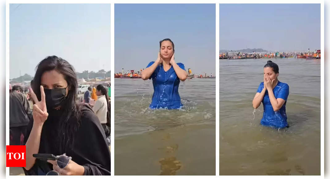 Srinidhi Shetty takes a sacred dip at Mahakumbh, calls it a ‘Once in many lifetimes’ experience