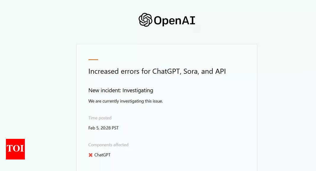 ChatGPT down for thousands of users worldwide; what the company has to ...