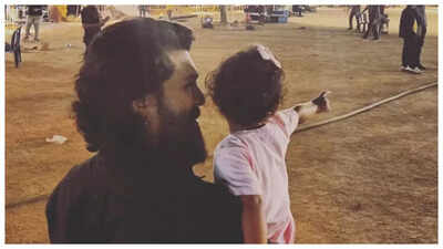 Ram Charan’s daughter Klin Kaara visits RC16 sets; actor continues shooting despite fever