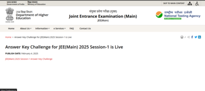 JEE Main 2025: Session 1 answer key objection window closing today, Check details here