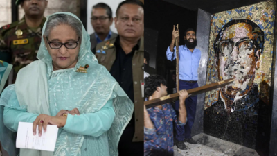 'History takes its revenge': Sheikh Hasina's response after mob vandalises father's Mujibur Rahman's house in Dhaka