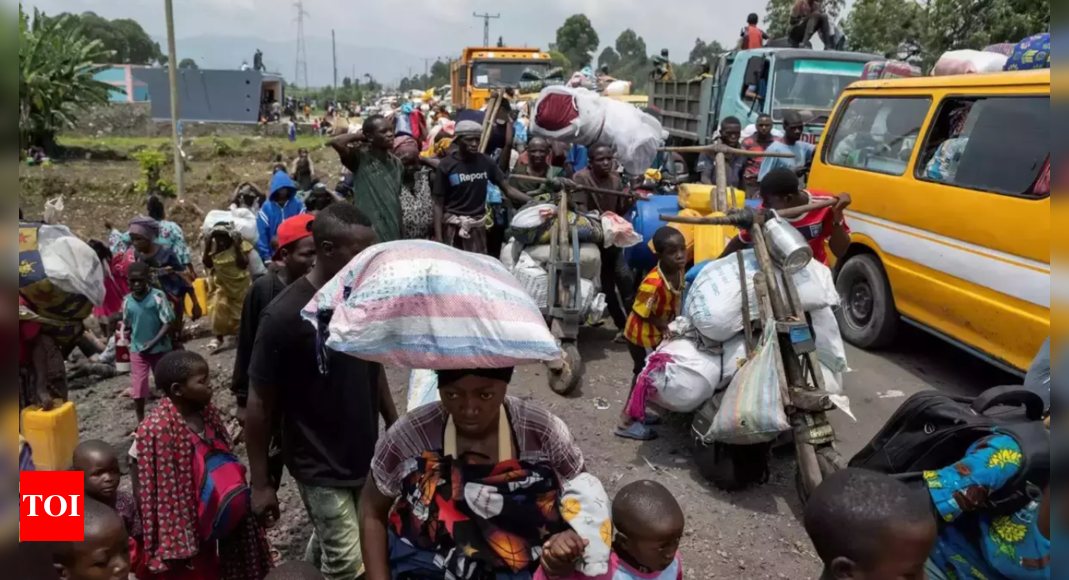 M23 calls public meeting in captured DRC city as fighters advance – The Times of India