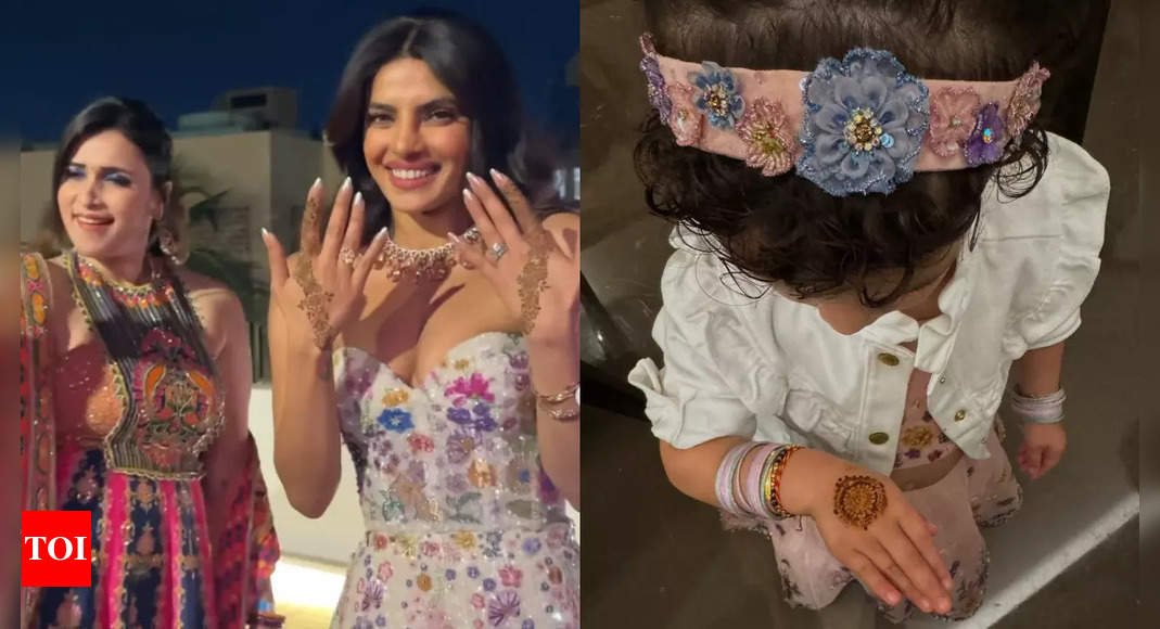 Priyanka Chopra dances with Mannara Chopra on 'Mujhse Shadi Karogi', little Malti Marie flaunts her mehendi - WATCH VIDEO