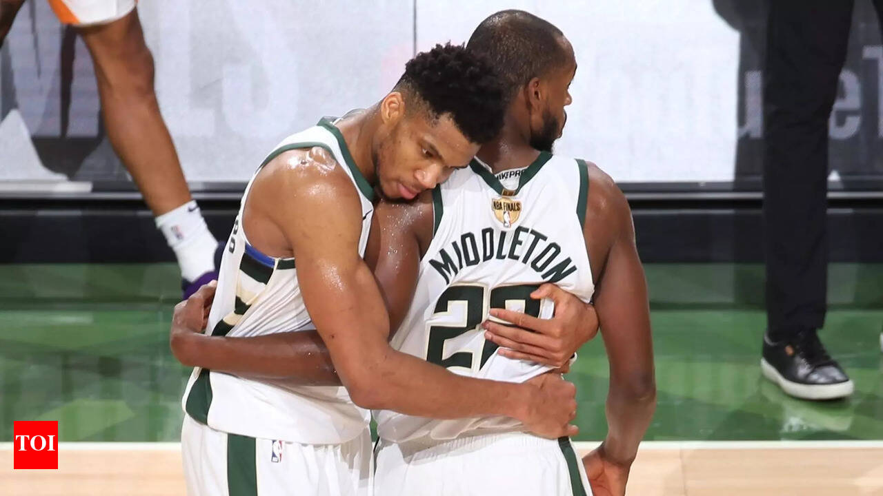 Giannis Antetokounmpo gives teary farewell to Khris Middleton following his  trade to Washington Wizards: “There's been so many moments together” | NBA  News - The Times of India