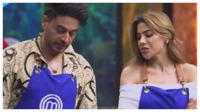 Celebrity MasterChef: Nikki Tamboli and Gaurav Khanna once again clash over cooking; former calls Gaurav 'panauti'