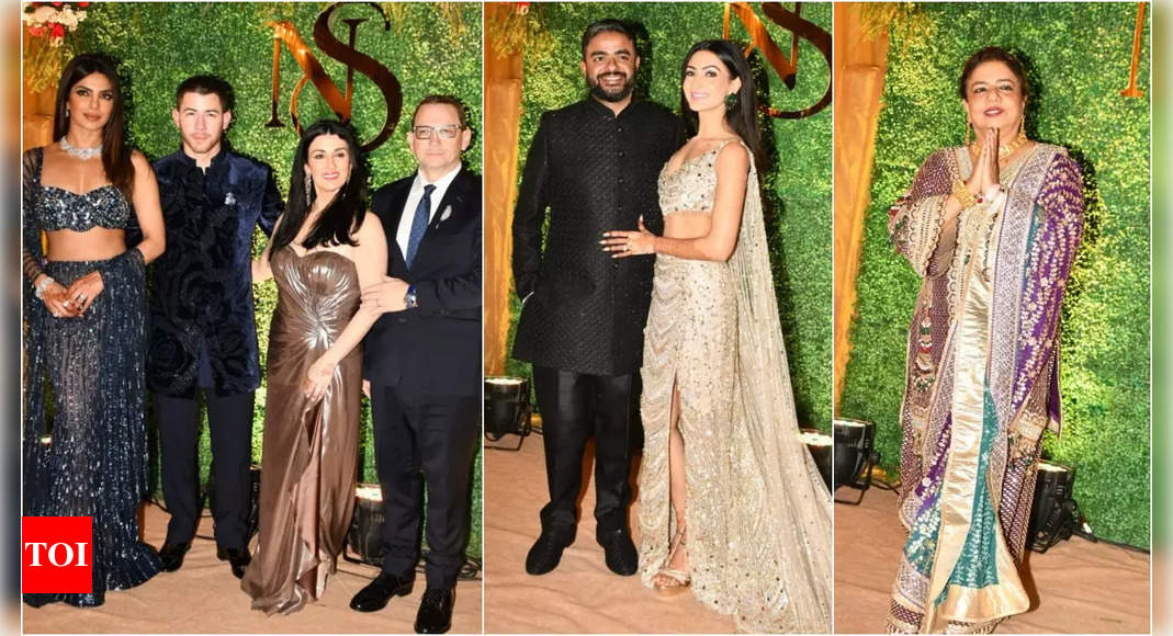 Priyanka Chopra dazzles with Nick Jonas and her in-laws at brother Siddharth Chopra and Neelam Upadhyay's sangeet night