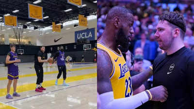 Luka Doncic, LeBron James and Austin Reaves Spotted in Los Angeles Lakers Practice, Fans Dub Them as "New Big 3": [VIDEO]