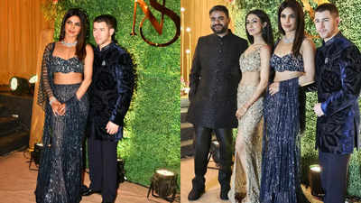 Priyanka Chopra and Nick Jonas attend Siddharth Chopra's Sangeet ceremony in stunning couture