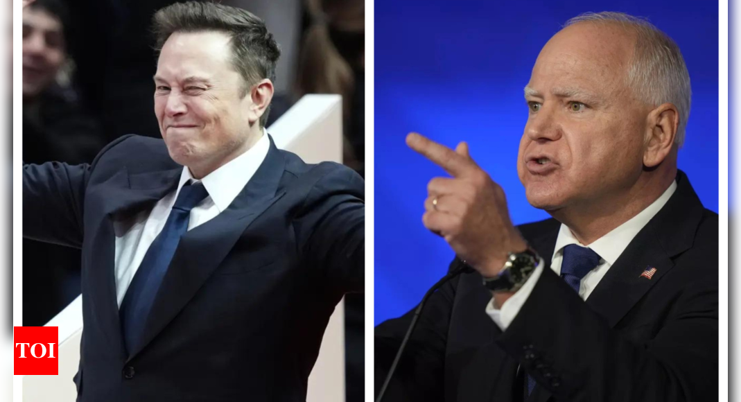 Elon Musk says ‘What’s your name again? I forgot’ to Tim Walz in X face-off – The Times of India