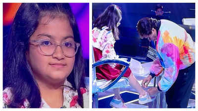 Kaun Banega Crorepati 16: 10-Year-Old Vaishnavi Ramdasi unties her shoelace and asks Amitabh Bachchan to tie it; the megastar happily obliges