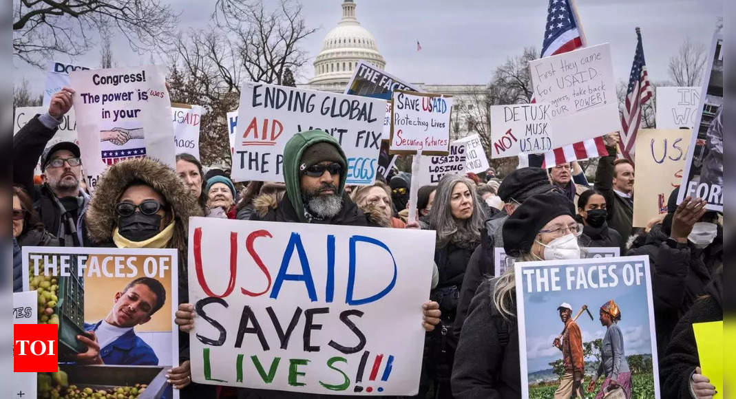 Two unions sue Donald Trump over USAID shutdown, citing ‘humanitarian crisis’ – The Times of India