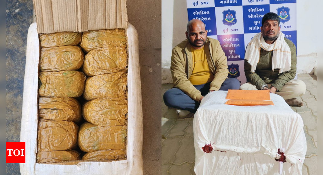 Gujarat police bust courier-based drug trafficking operation in Kutch, seize over 12kg of hashish