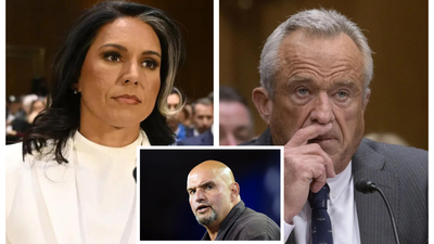 Democrat Fetterman who voted 'yes' for Pam Bondi says it's 'NO' for Tulsi Gabbard and RFK Jr