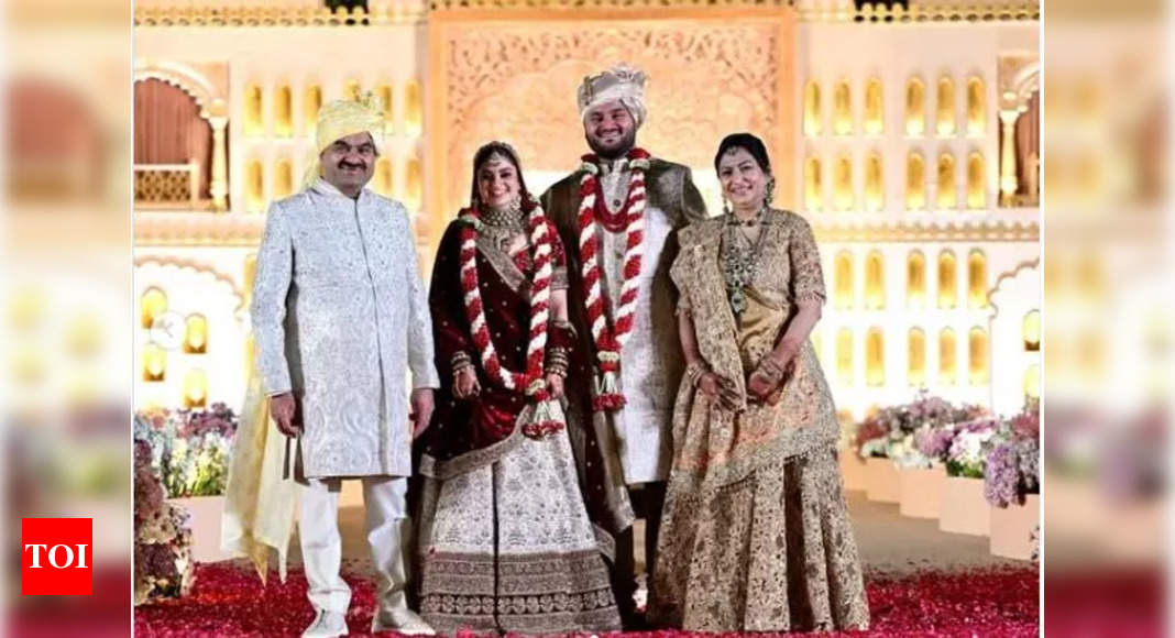 Gautam Adani’s son Jeet Adani marries Diva Shah: See first wedding pictures – The Times of India