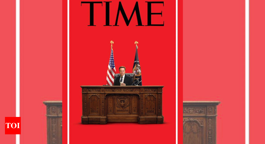 New Time Magazine cover shows Elon Musk behind Resolute Desk as President – The Times of India