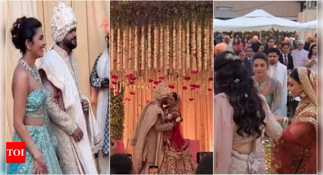 Priyanka Chopra's brother Siddharth Chopra ties the knot with Neelam Upadhyaya: Watch inside videos