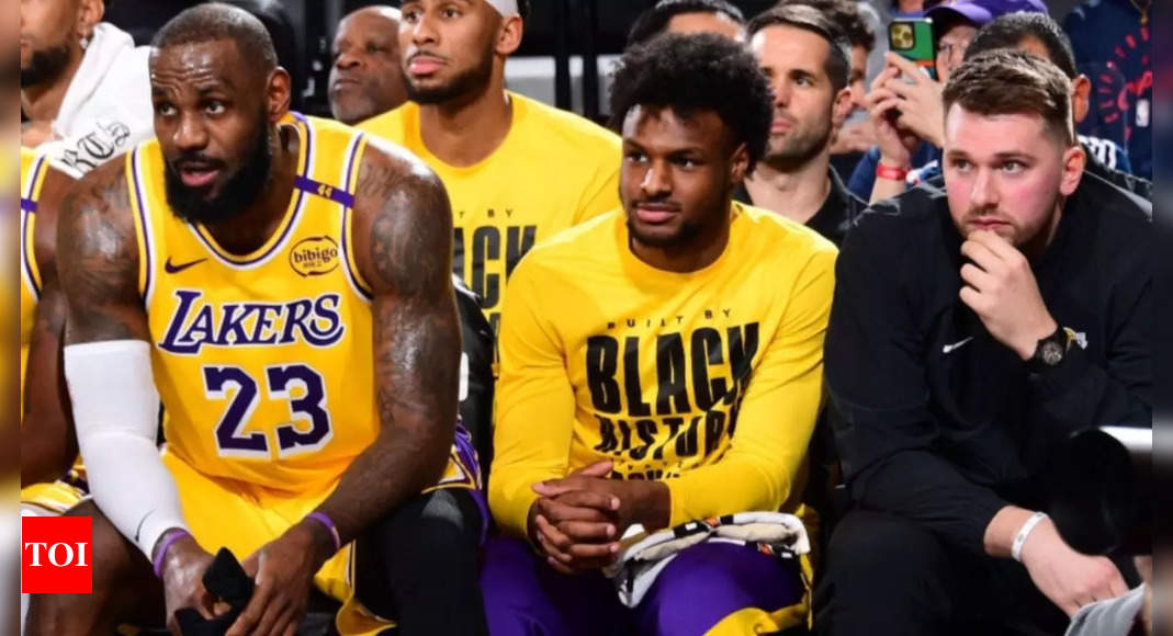 NBA Fans Explode Over Los Angeles Lakers' LeBron James, Bronny James, Luka Doncic Trio Nickname