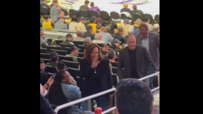 Kamala Harris, husband Doug spotted at Lakers game; haters say 'nobody even cared'