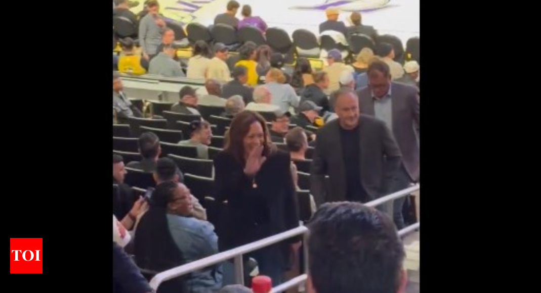 Kamala Harris, husband Doug spotted at Lakers game; haters say ‘nobody even cared’ – The Times of India