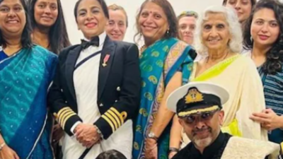 British Navy for first time allows female personnel to wear saris at mess dinners