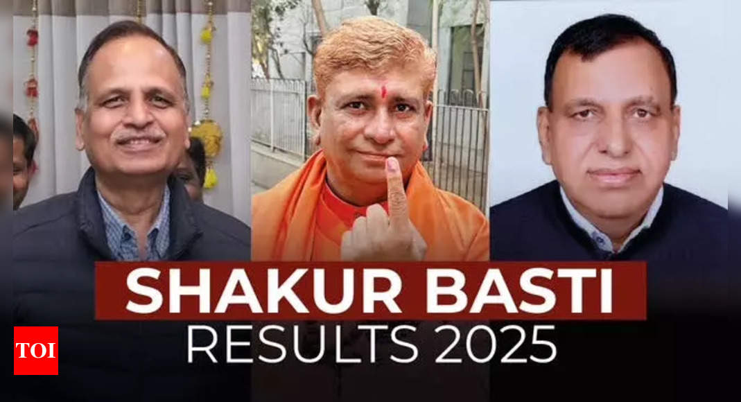 Shakur Basti Election Results 2025 live updates: AAP's Satyendra Jain vs BJP’s Karnail Singh vs Congress’ Satish Luthra