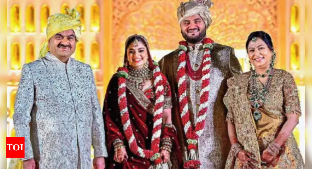 Adani’s son marries in intimate ceremony, tycoon donates Rs 10,000 crore