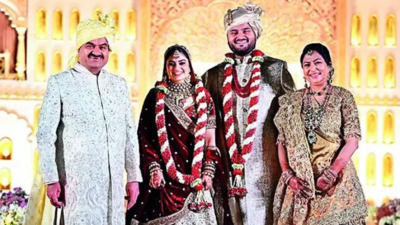 Son marries in a simple ceremony, Adani pledges 10k crore for social causes