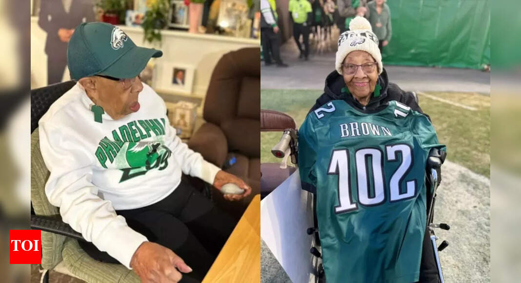 Meet the 102-Year-Old Eagles superfan who has never missed a game in franchise's history and now getting ready to watch Super Bowl LIX