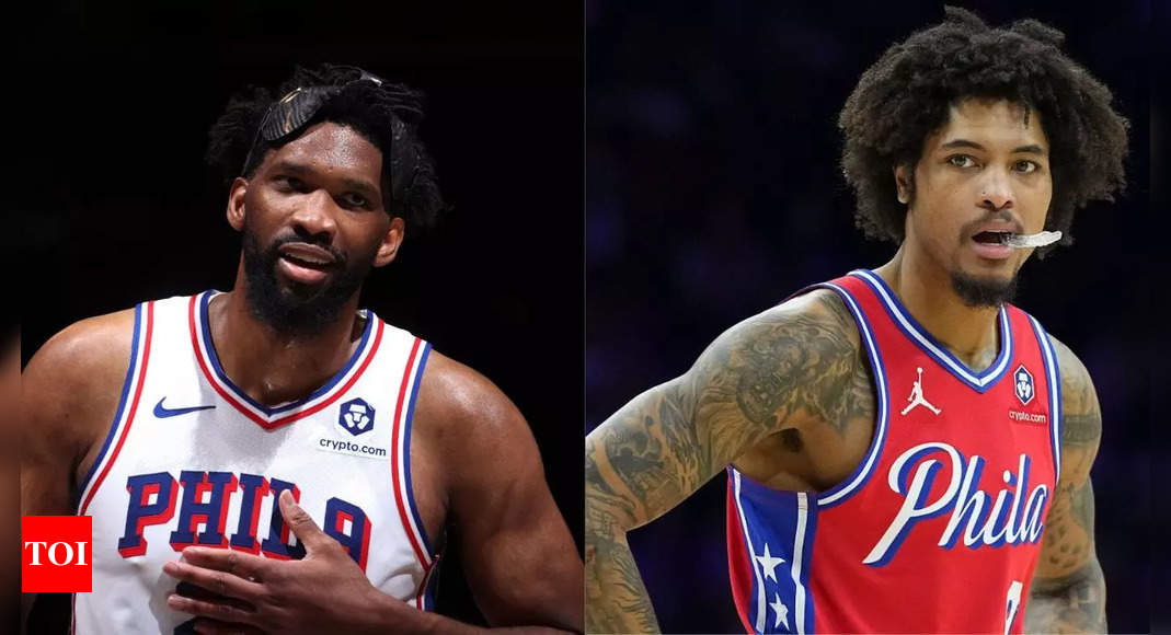 Frustrated Joel Embiid calls out Kelly Oubre Jr. in a viral video in the Philadelphia 76ers-Detroit Pistons game