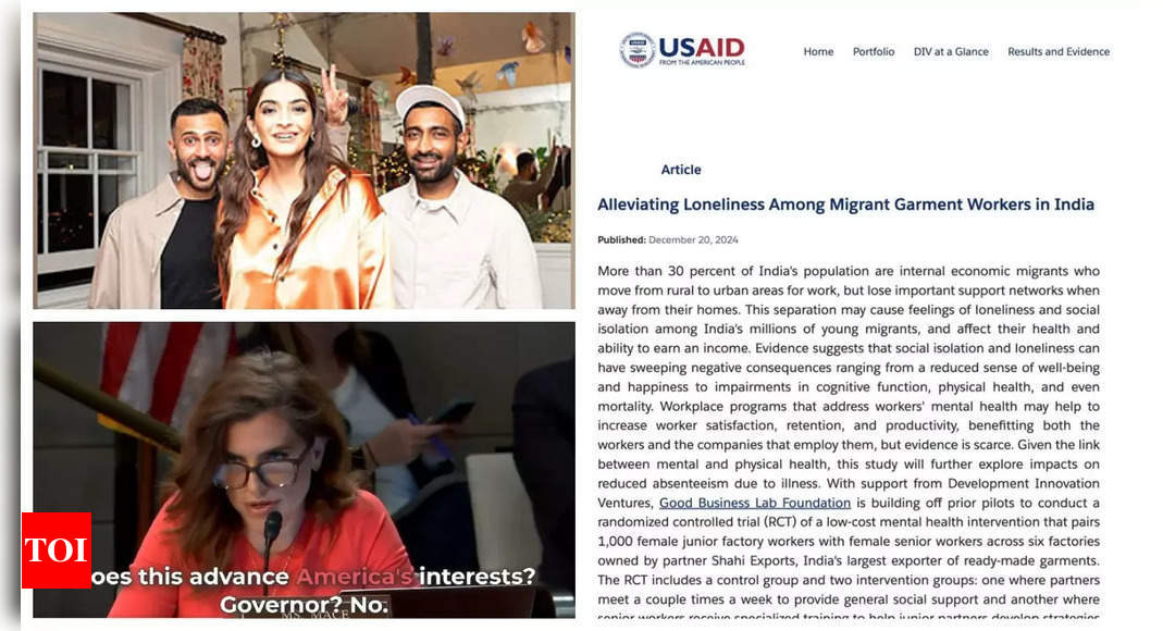 Did USAID grant $750,000 to Sonam Kapoor's brother-in-law Anant Ahuja's NGO to 'alleviate loneliness' among migrant workers?