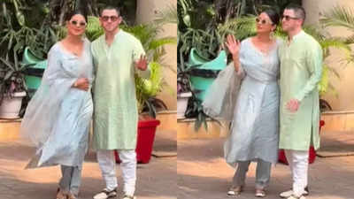 Video: Priyanka Chopra and Nick Jonas spotted at the actress' old residence in Versova