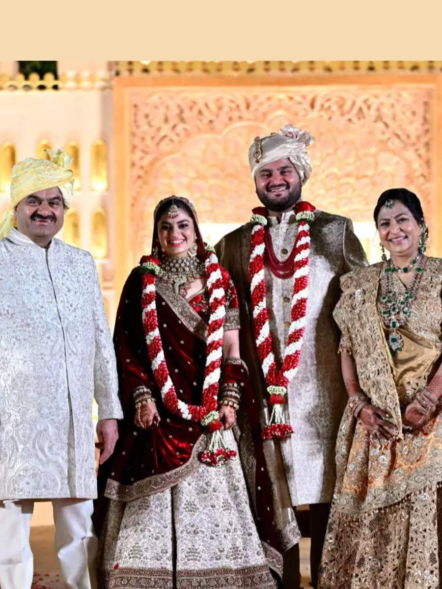 Wedding pics: Meet Gautam Adani’s son Jeet Adani and ‘choti bahu’ Diva Shah