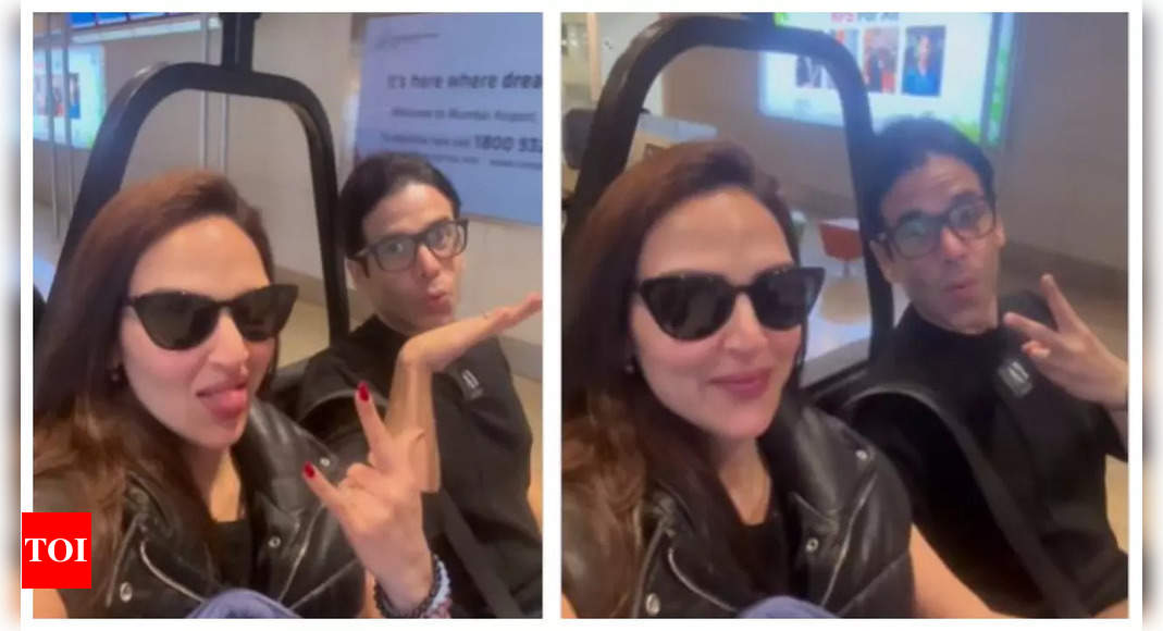 'Kyaa Dil Ne Kahaa' co-stars Esha Deol and Tusshar Kapoor engage in fun banter as they reunite at airport - WATCH video