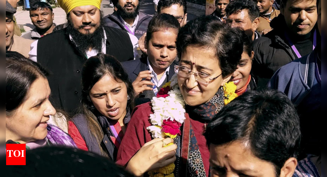 Sitting CM Atishi earns a consolation win for AAP, not without scare