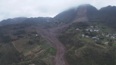 At least 29 missing after landslide buries homes in China's Sichuan province