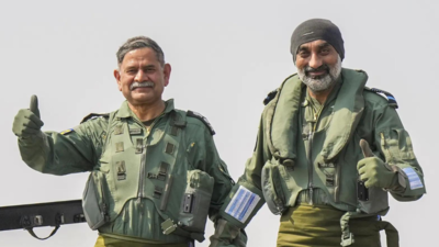 Watch: In a first, IAF, Army chiefs take sortie together in LCA Tejas fighter jet