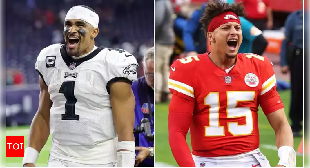 Super Bowl LIX Fashion Battle: Patrick Mahomes’ Teal Suit vs. Jalen Hurts’ Violet Look – Who Won the Style Game?